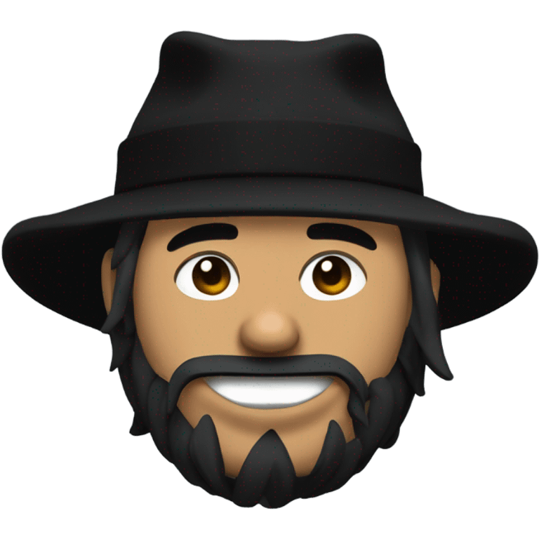 wenda from incredibox sprunki with a black hat emoji