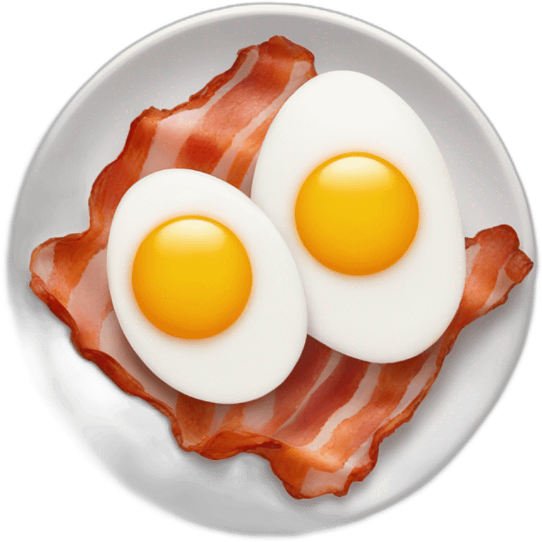 Bacon eggs emoji