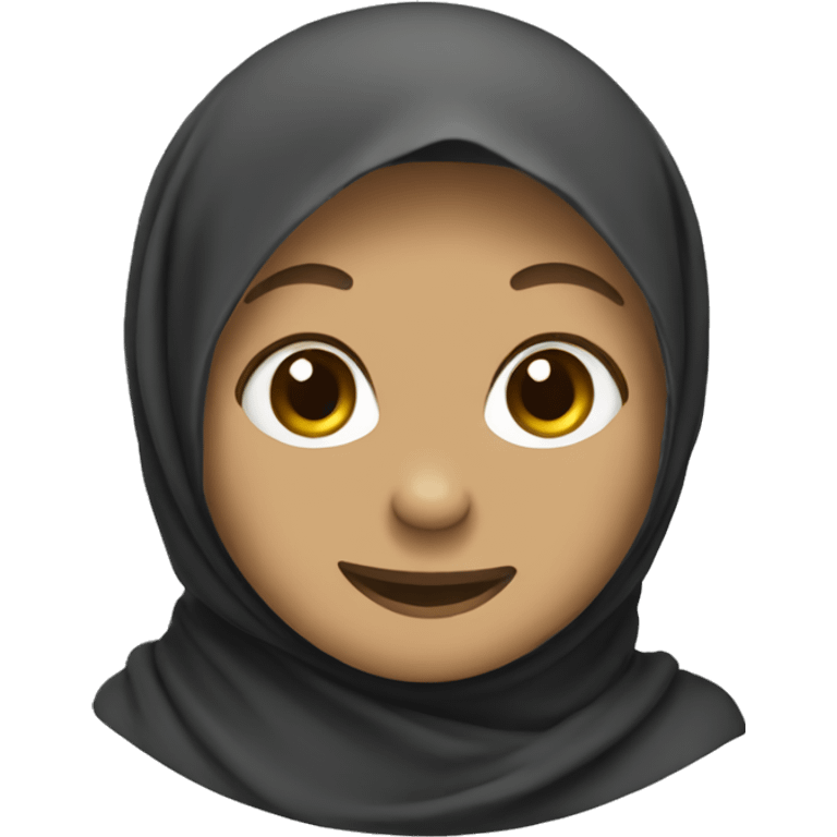 A monkey in a hijab emoji