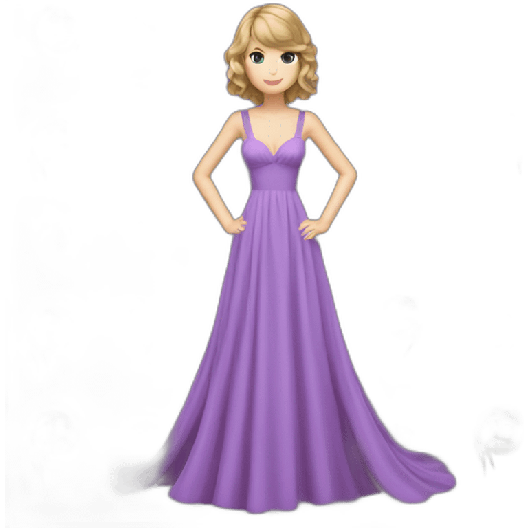 taylor swift speak now purple dress emoji