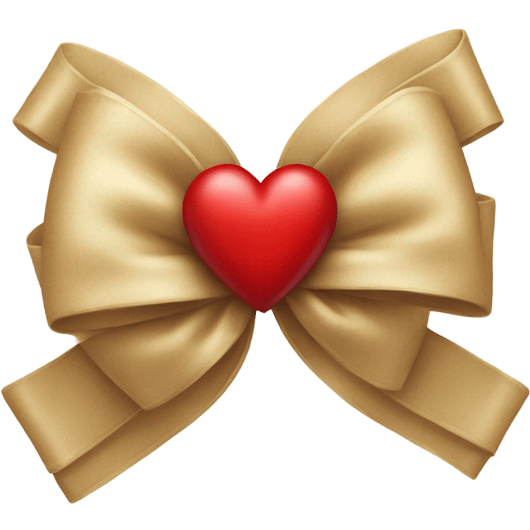 Red heart with bow emoji