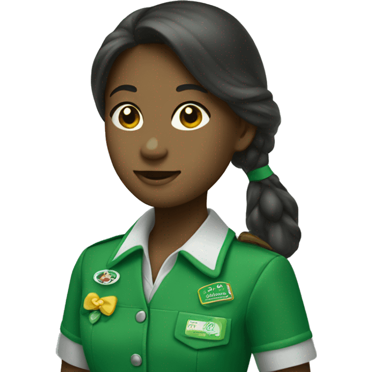 green girl scout trefoil emoji