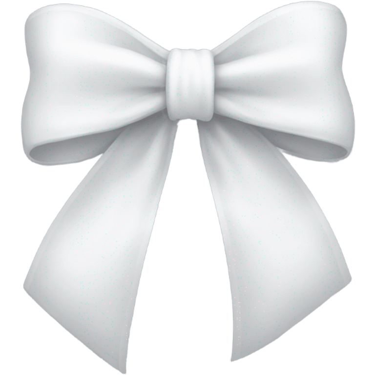 Shiny white bow emoji