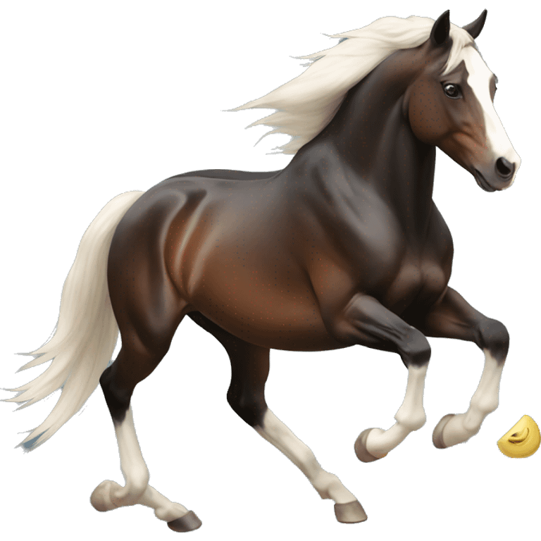 Stallion running emoji