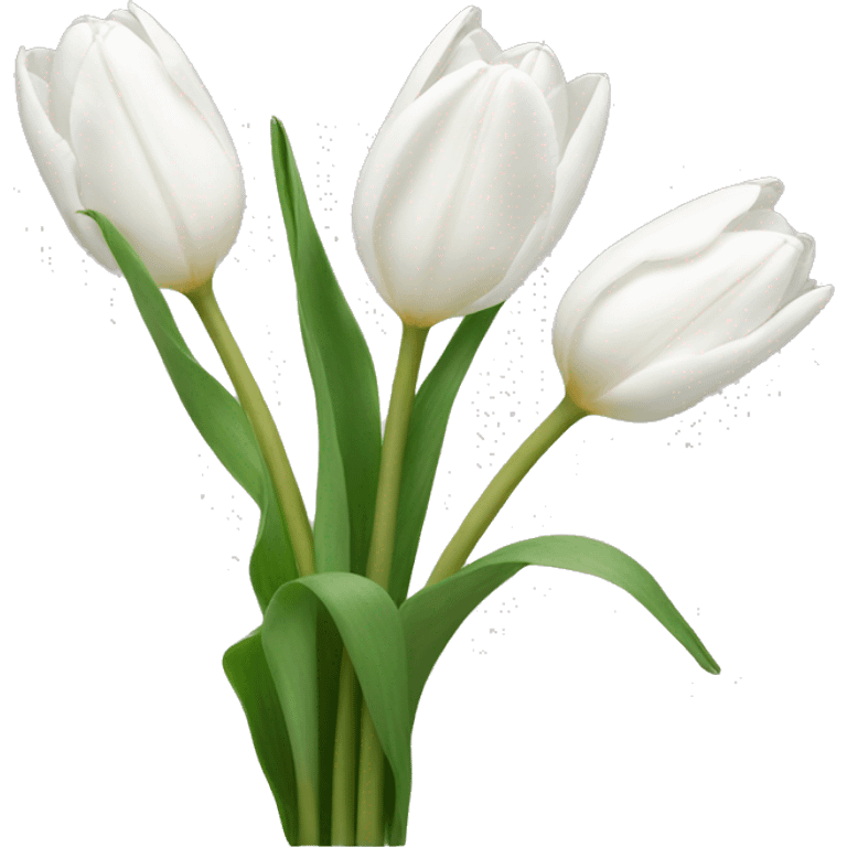 white tulips  emoji