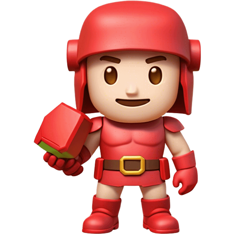 Clash of Clans aesthetic: Cinematic Playful Virtual Boy Portrait Emoji, rendered in a 3D vector-style similar to standard emojis with minimal shading and bold, simplified shapes. A compact, distinct form with signature details, softly glowing with a nostalgic gaming charm. Simplified yet unmistakably iconic, highly detailed and consistent, glowing with a soft radiance and high shine. Stylized with a touch of retro gaming magic and a soft glowing outline, capturing the essence of a beloved gaming relic with a friendly, playful manner! emoji