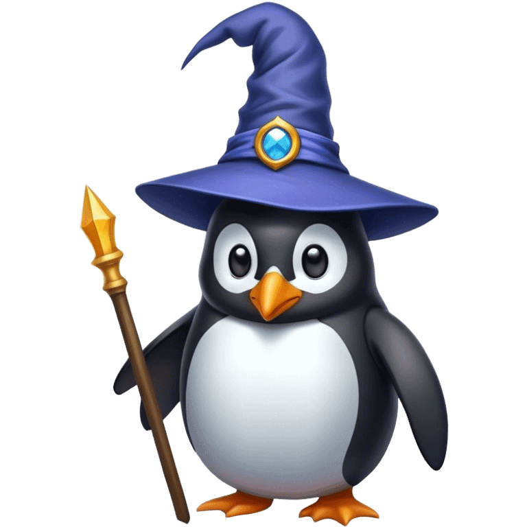 Penguin Wizard emoji