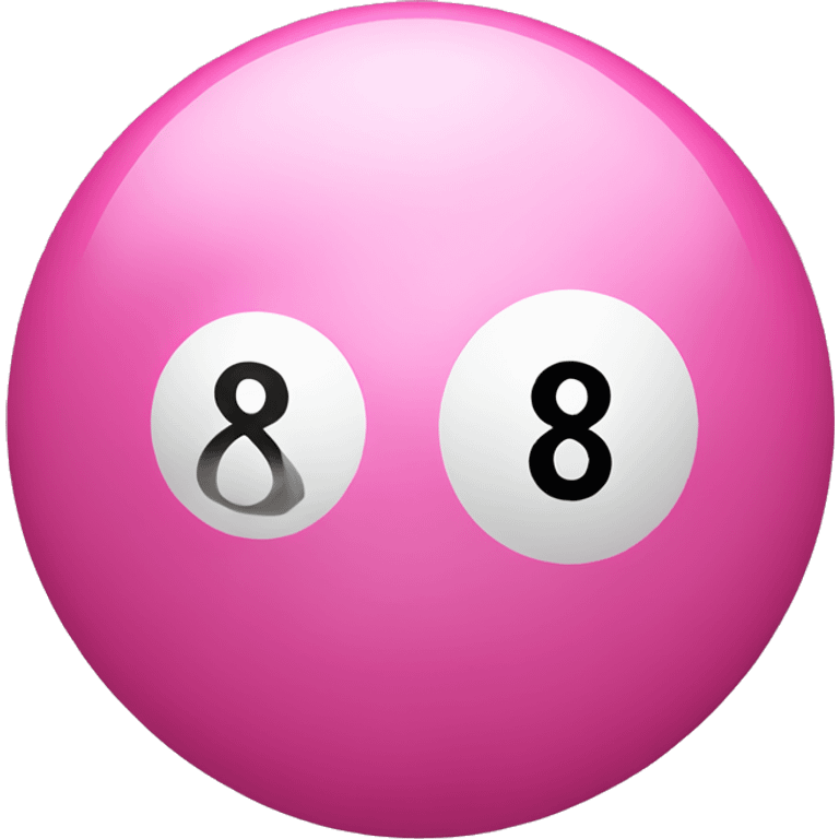 pink 8 ball emoji