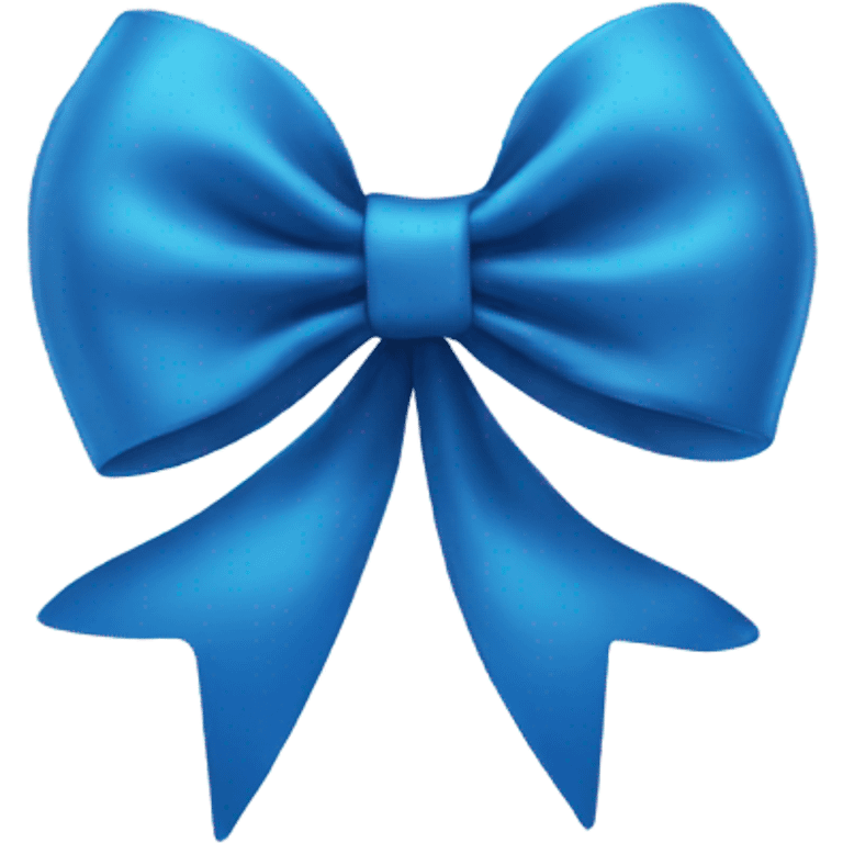 Blue bow emoji