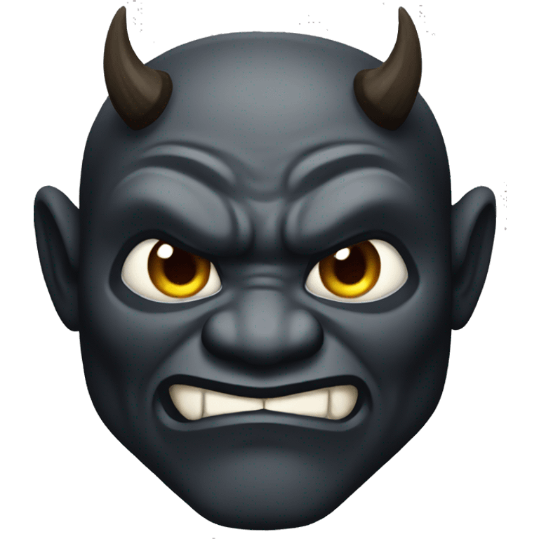 Black oni emoji