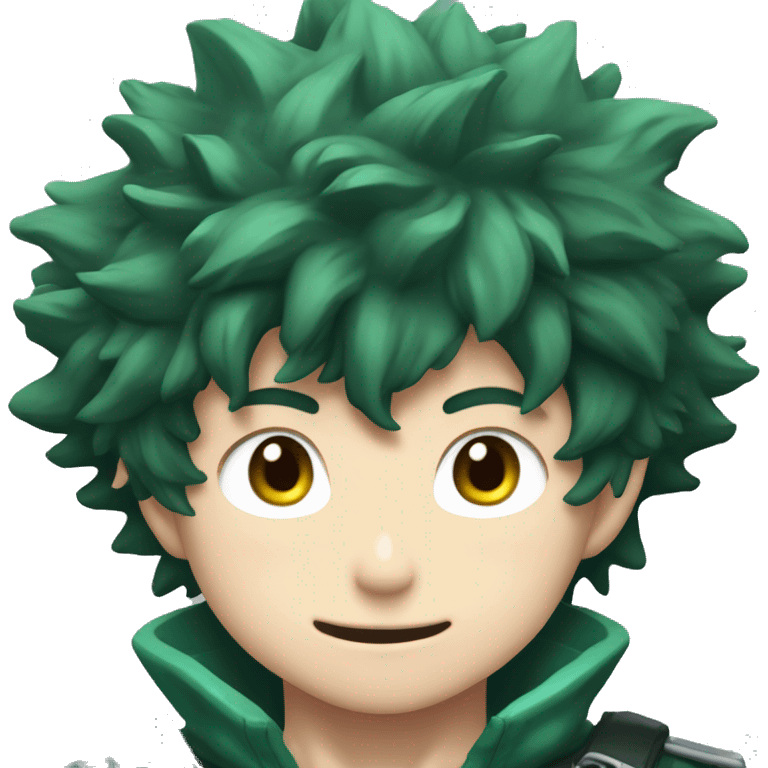 Izuku midoriya en tenue de héros  emoji