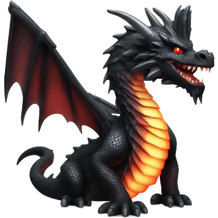 Black dragon emoji