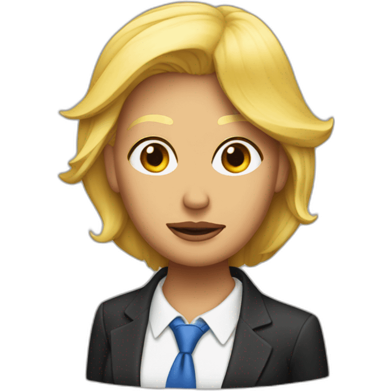 donald trump hitted by woman emoji