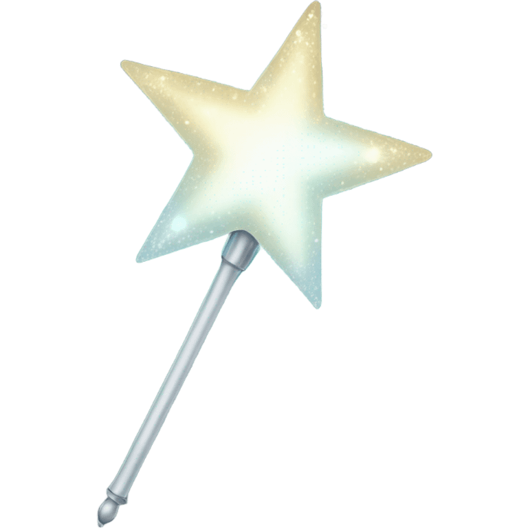 Silver magic sparks coming out of a magic wand emoji