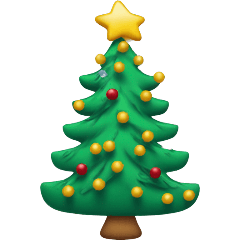 Christmas tree with swimming Tools emoji