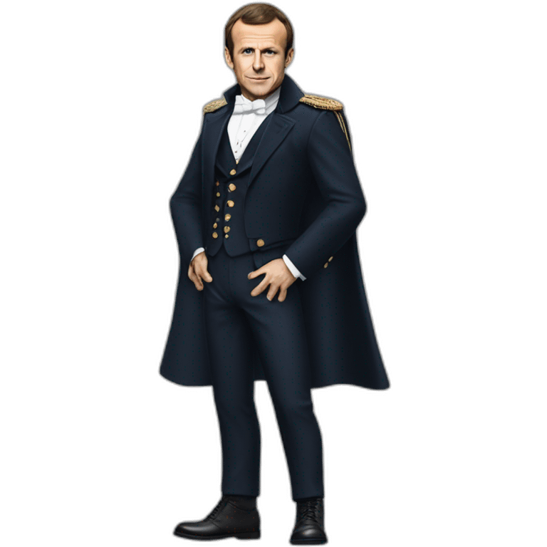 Emmanuel Macron with AC DC clothes emoji