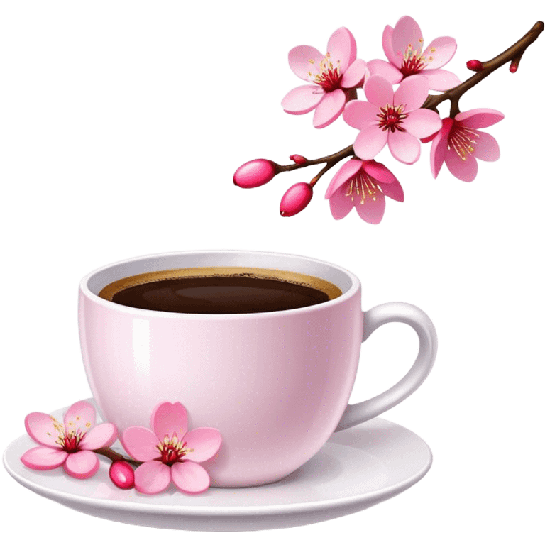 cherry-blossom-coffee emoji