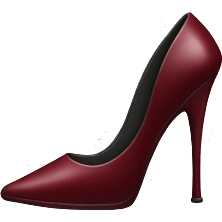 Dark red stiletto  emoji