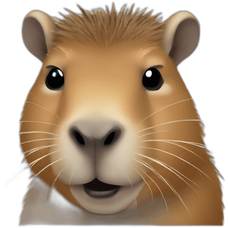 rock-n-roll capybara emoji