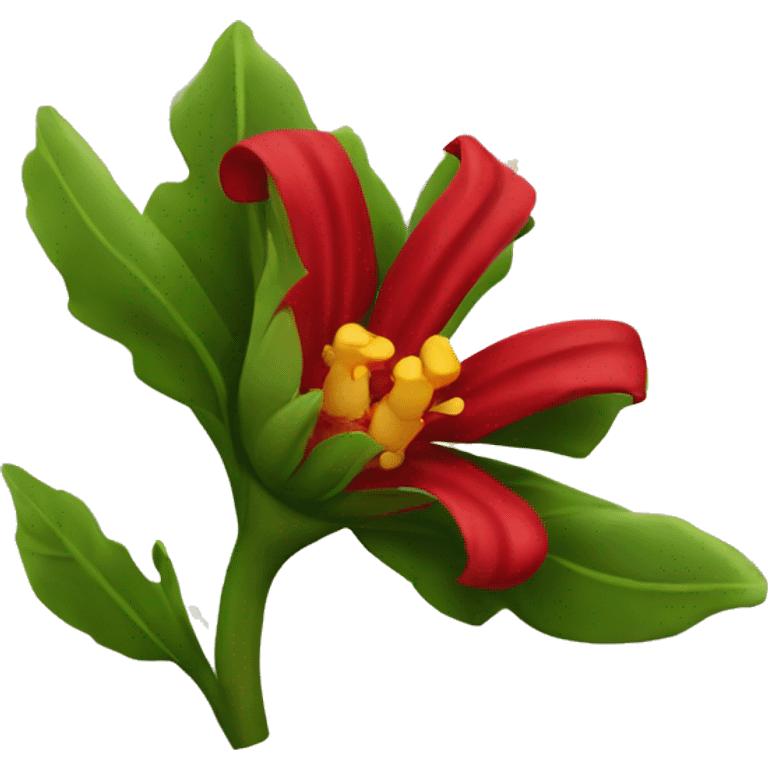 corona de cristo flower red emoji