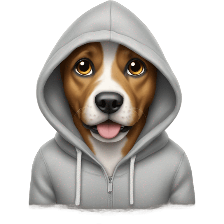 Dog with hoodie emoji