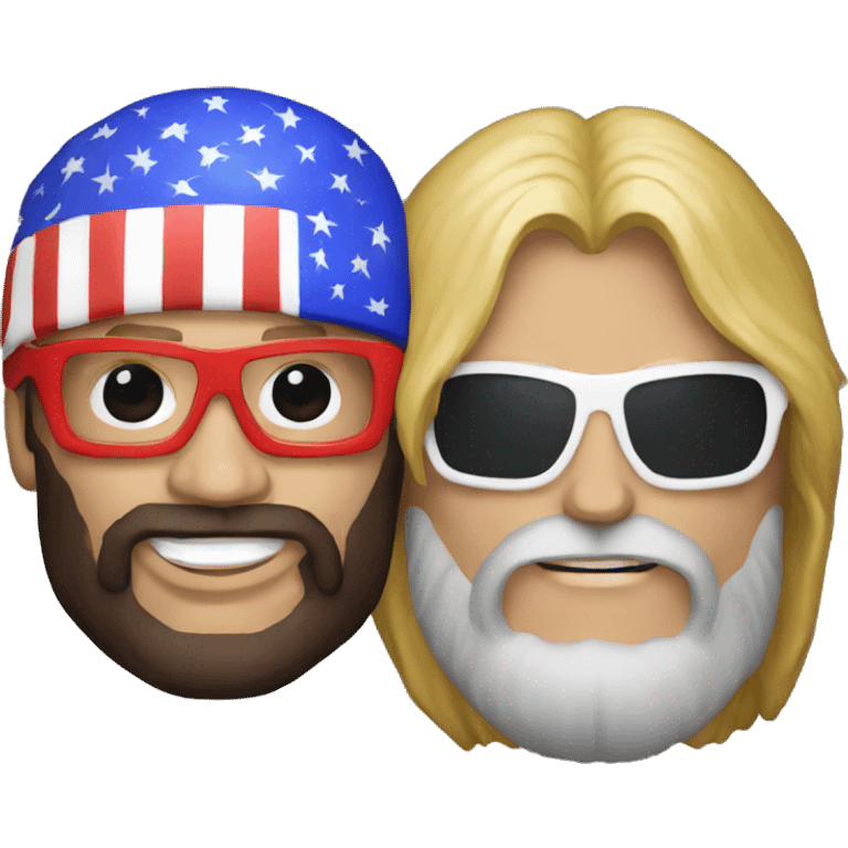 Randy Savage and Donald Trump emoji