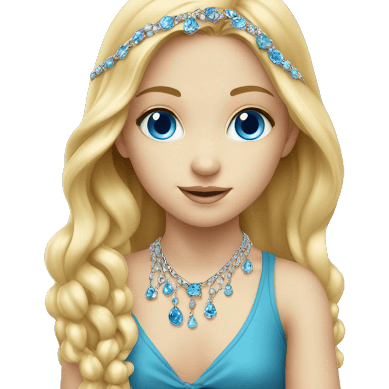 child with blue eyes jewelry emoji