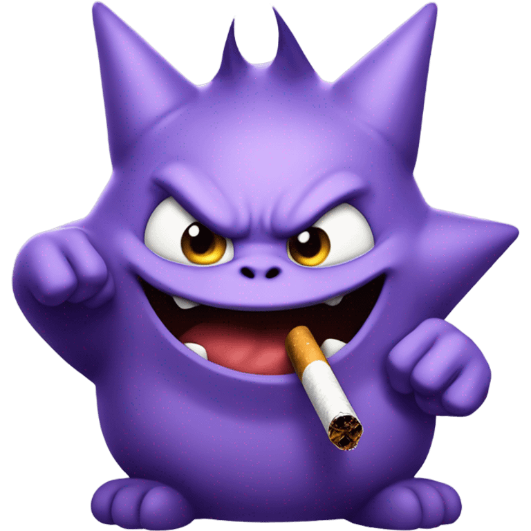 Gengar smoking  emoji