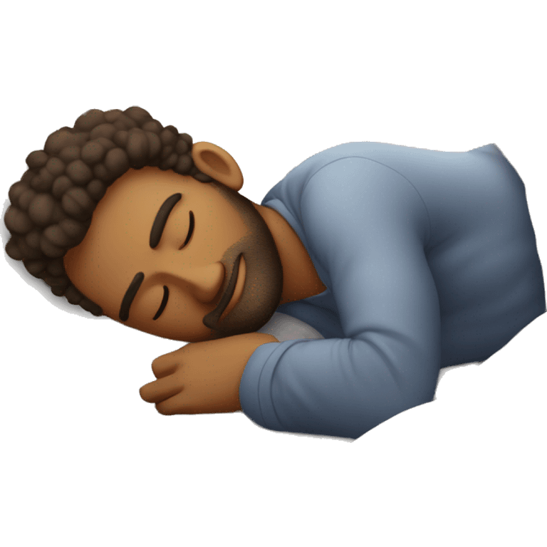 Very attractive  man sleeping on worlds most plush and comfort bed  emoji