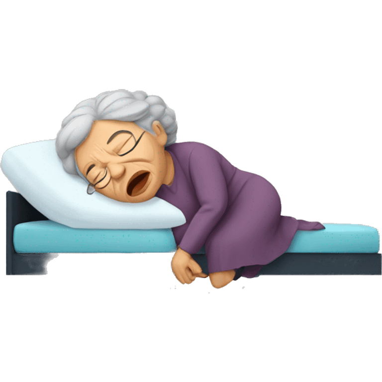 Grandma snoring emoji