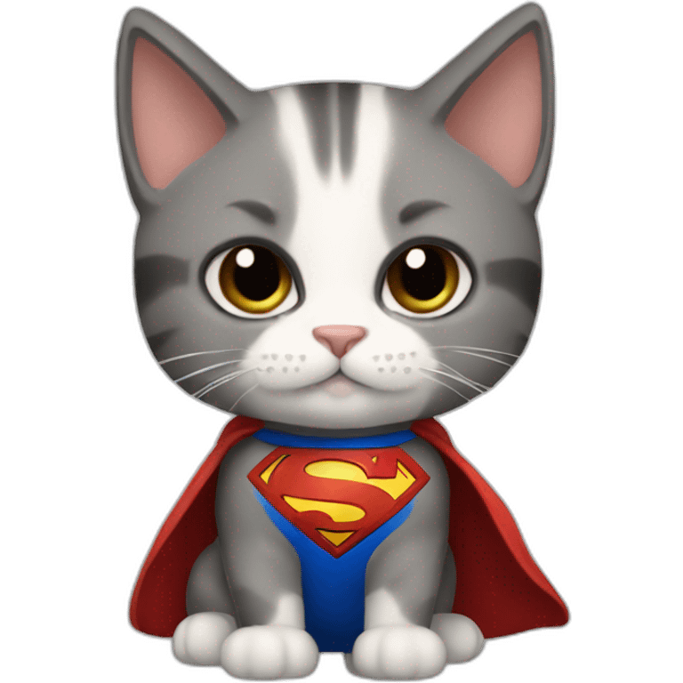 Superman cat emoji