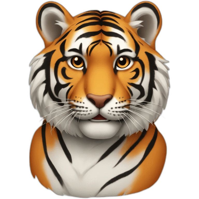 tiger love emoji