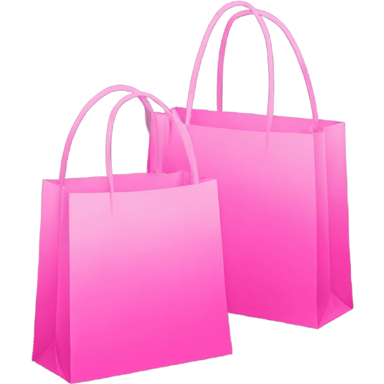 two pink shopping bags  emoji