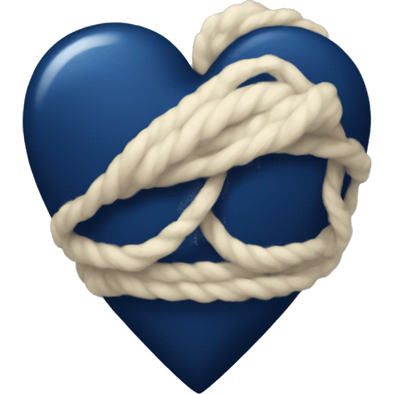 Navy blue heart emoji