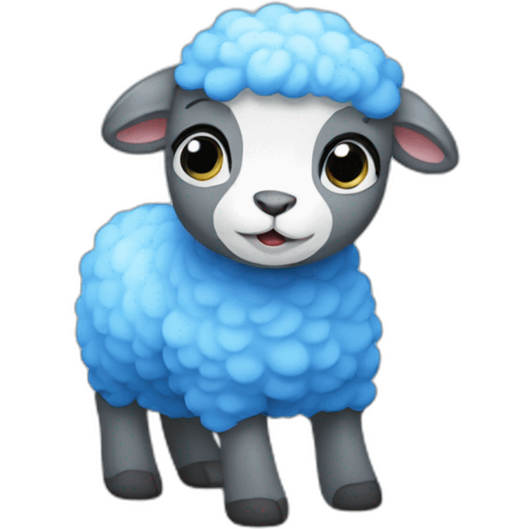 Blue lamb emoji