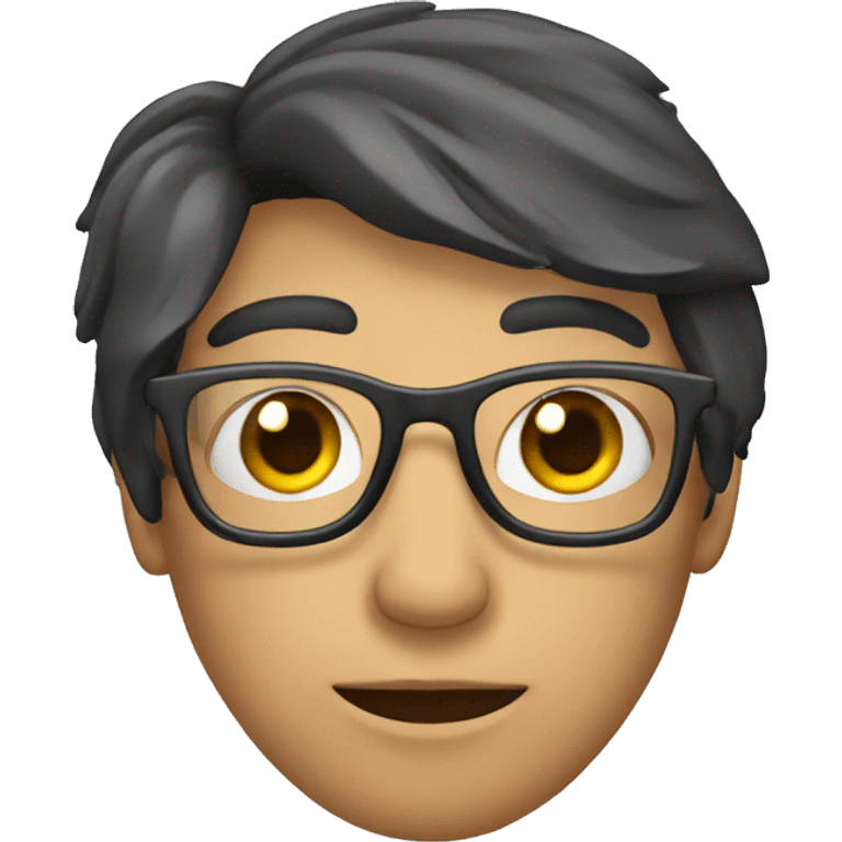 humano con lentes emoji