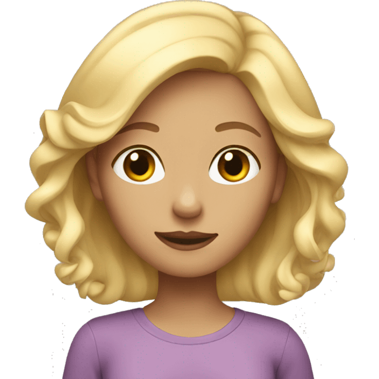 Blonde girl  emoji