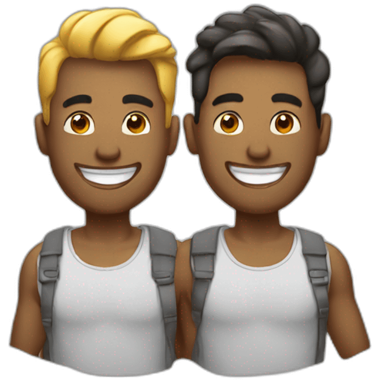 happy gay men emoji