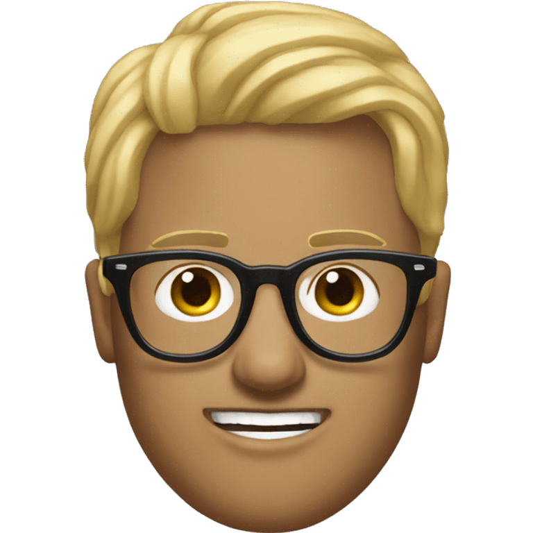 emoji of guy wearing balenciaga glasses emoji