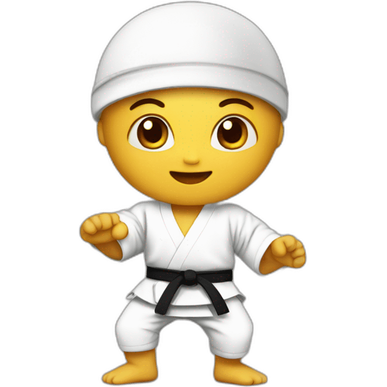 un bebe qui fait du karate emoji