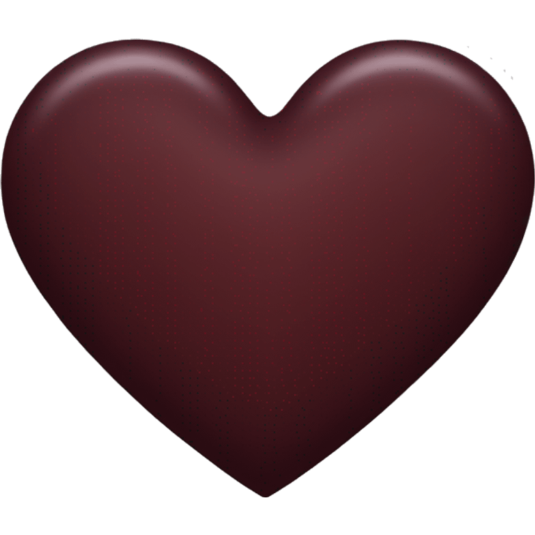 Dark red burgundy heart emoji