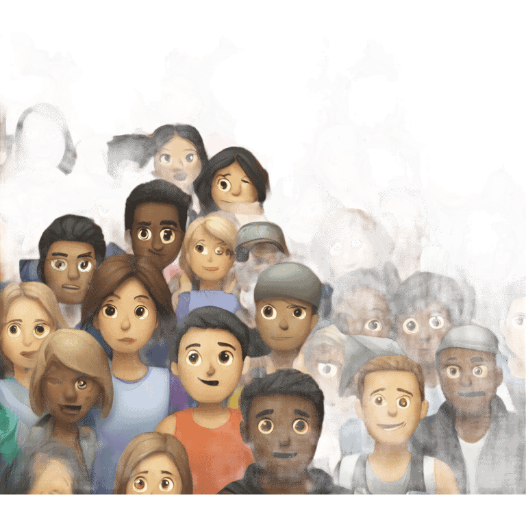 crowded place emoji