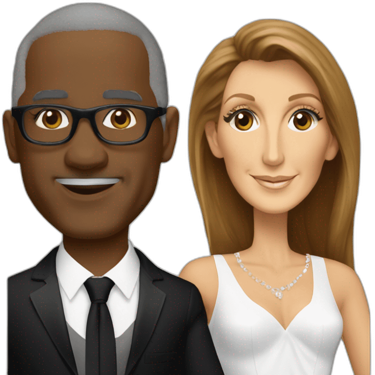 Celine Dion et rene charles emoji