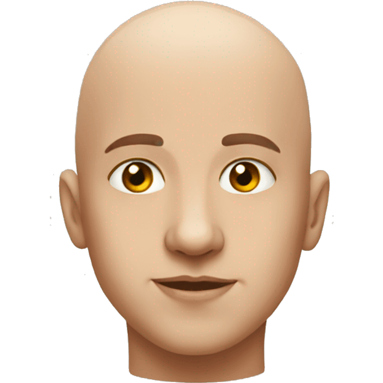 bald boy portrait gaze emoji