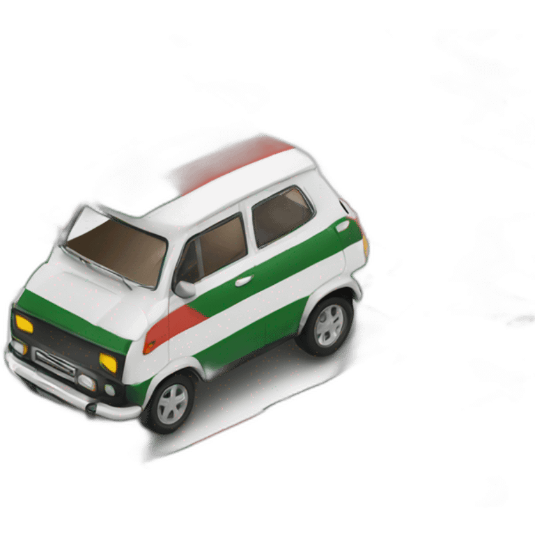 a car with Kenyan flag emoji