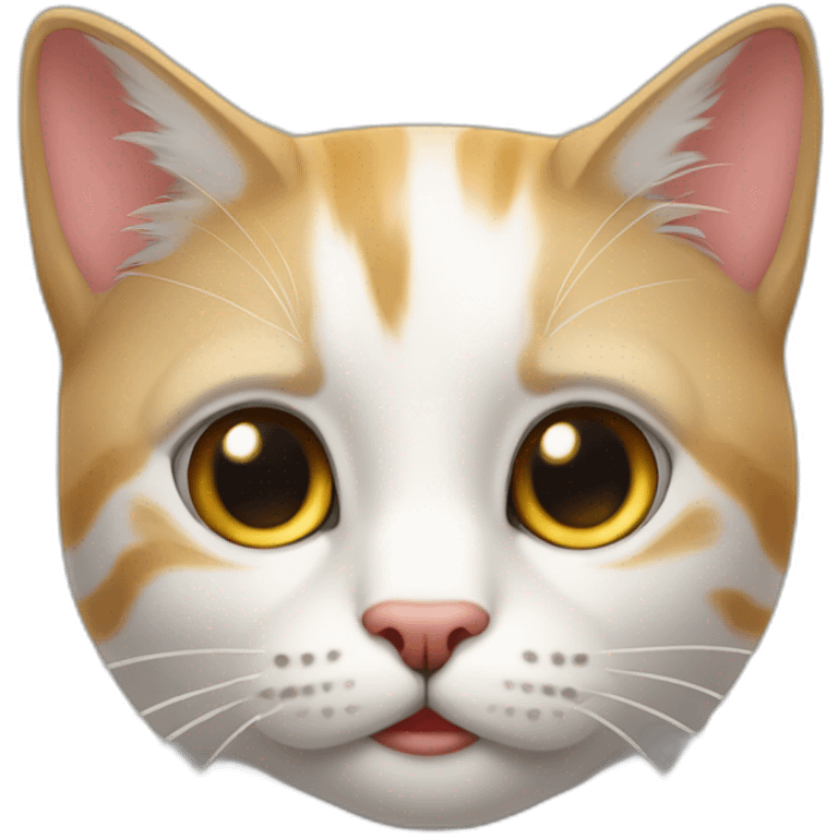 gato rubio inteligente  emoji