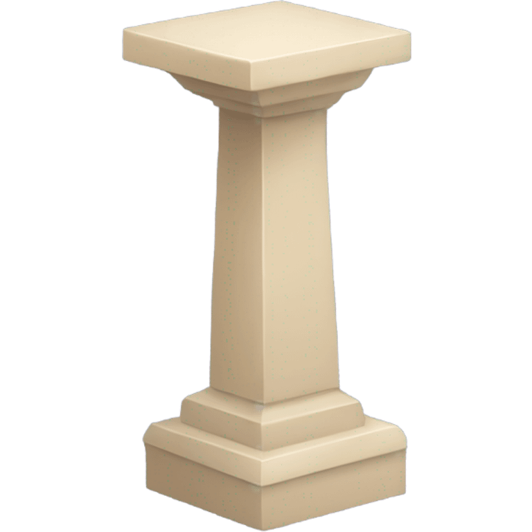 flat object base, pedestal emoji