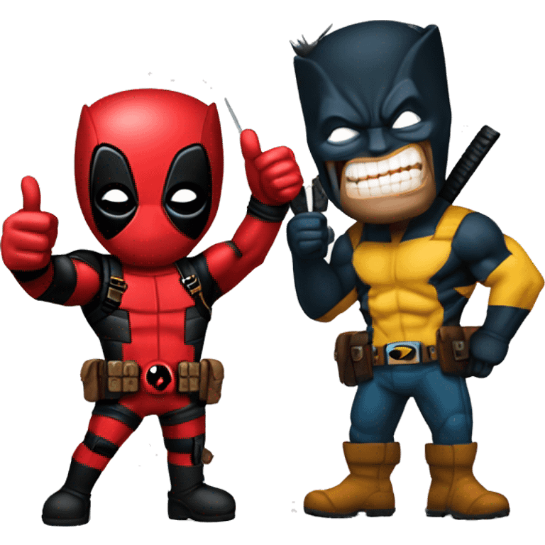 Deadpool and wolverine thumbs up emoji