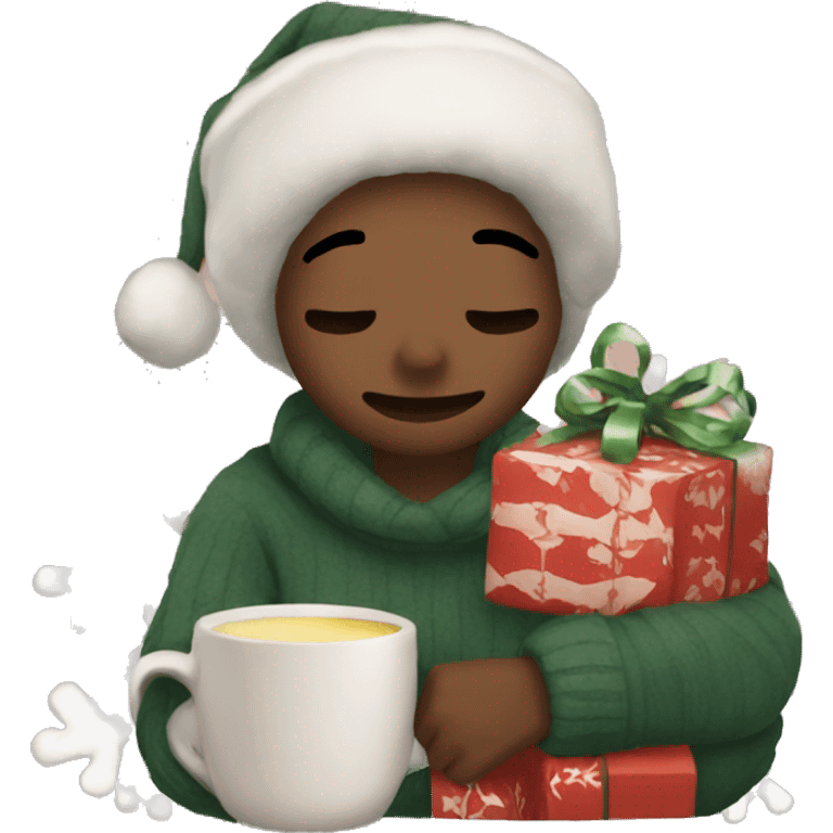 Cozy aesthetic christmas emoji