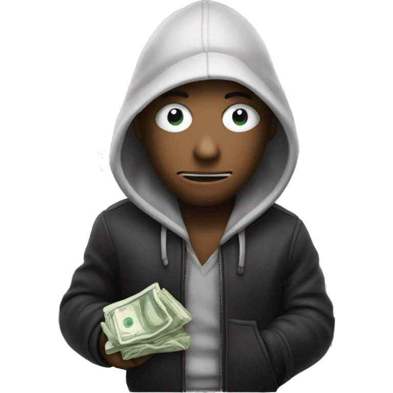 Robber emoji with a bag of money  emoji